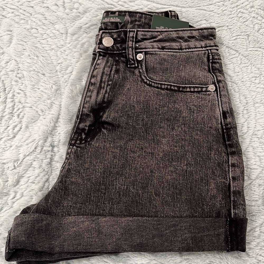 Wild Fable black denim shorts